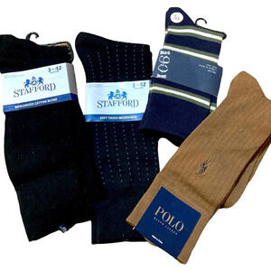 Mens 4 Pairs Dress Socks Socks OSFM Brand New